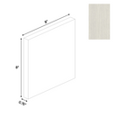 Load image into Gallery viewer, RTA - White Frozen Wood Textured - Sample Door - 8&quot;W x 8&quot;H x 0.75&quot;D - Frameless Cabinet