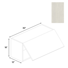 Load image into Gallery viewer, RTA - White Frozen Wood Textured - Wall Upper Cabinet - 30&quot;W x 18&quot;H x 12&quot;D - Frameless Cabinet