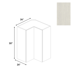 RTA - White Frozen Wood Textured - Wall Easy Reach Cabinet - 24"W x 30"H x 24"D - Frameless Cabinet