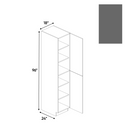 Load image into Gallery viewer, RTA - Gris Plomo Matte - Tall Pantry Cabinet - 18&quot;W x 96&quot;H x 24&quot;D - Frameless Cabinet
