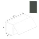 Load image into Gallery viewer, RTA - Forest Green Matte - Wall Upper Cabinet - 36&quot;W x 18&quot;H x 12&quot;D - Frameless Cabinet