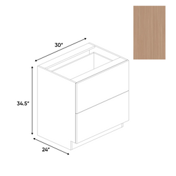 RTA - Picasso Textured - 2 Drawer Base Cabinet - 30