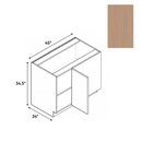 Load image into Gallery viewer, RTA - Picasso Textured - Blind Corner Base Cabinet - 45&quot;W x 34.5&quot;H x 24&quot;D - Frameless Cabinet