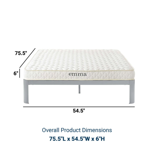 Emma 6" Memory Foam Mattress with 10 Years Warranty