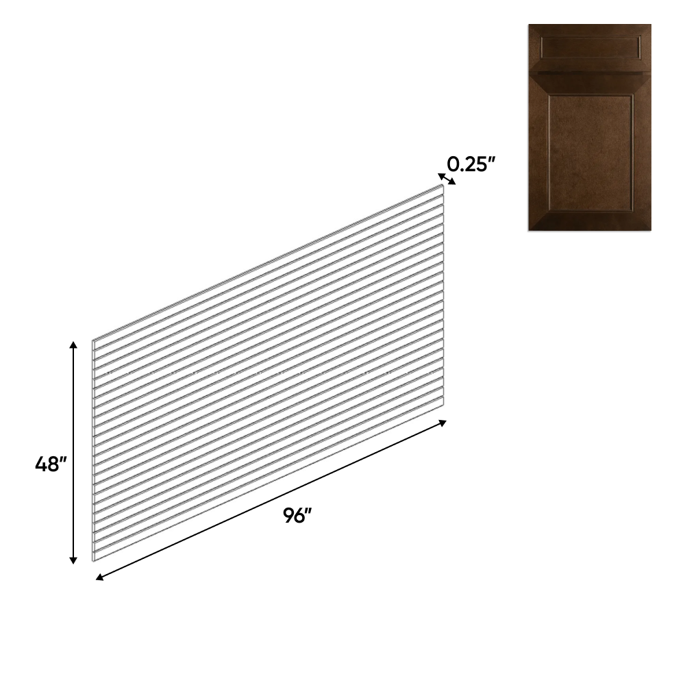 RTA - Portland Chestnut - Beaded Panels - 48