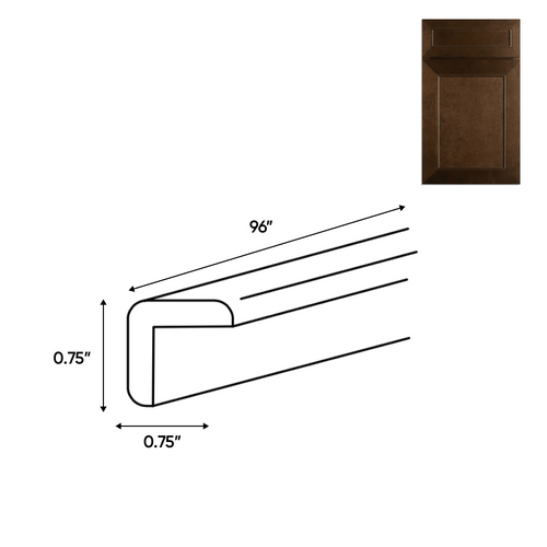 RTA - Portland Chestnut - Outside Corner Molding - 96