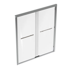 Load image into Gallery viewer, Ivanees 60 In. W X 76 In. H Framed dual Sliding glass Shower Door with Double Handles &amp; (8 mm) Clear Tempered Glass
