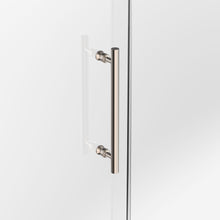 Load image into Gallery viewer, Ivanees 72 In. W X 76 In. H Frameless Single Sliding Glass Shower Door With 3 Glass Panels &amp; 8mm Clear Tempered Glass- Barn Door Style