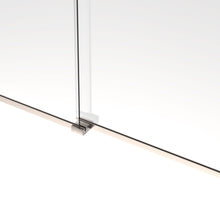 Load image into Gallery viewer, Ivanees 72 In. W X 76 In. H Frameless Single Sliding Glass Shower Door With 3 Glass Panels &amp; 8mm Clear Tempered Glass- Barn Door Style