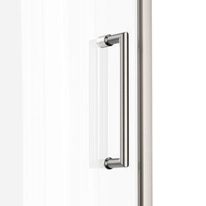Ivanees 36 In. W X 76 In. H Framed Pivot Glass Shower Door With Soft- Closing Clear Tempered Glass