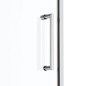 Ivanees 36 In. W X 76 In. H Framed Pivot Glass Shower Door With Soft- Closing Clear Tempered Glass