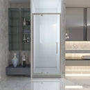 Load image into Gallery viewer, Ivanees 36 In. W X 76 In. H Framed Pivot Glass Shower Door With Soft- Closing Clear Tempered Glass