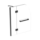 Load image into Gallery viewer, Ivanees 60 In. H x 45 In. W Hinged Frameless French Glass Bathtub Door