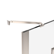 Load image into Gallery viewer, Ivanees 60 In. H x 45 In. W Hinged Frameless French Glass Bathtub Door
