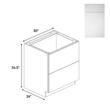 Load image into Gallery viewer, RTA - Sonoma White - Double Drawer Base Cabinets - 30&quot;W x 34.5&quot;H x 24&quot;D