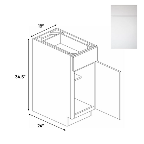 RTA - Sonoma White - Single Door Cabinets - 18