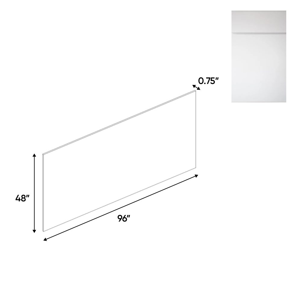 RTA - Sonoma White - Edge Banded Panels - 48