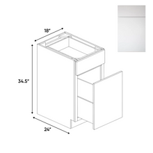 Load image into Gallery viewer, RTA - Sonoma White - Waste Basket Base Cabinets - 18&quot;W x 34.5&quot;H x 24&quot;D
