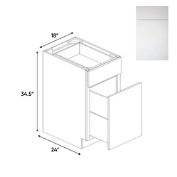 RTA - Sonoma White - Waste Basket Base Cabinets - 18