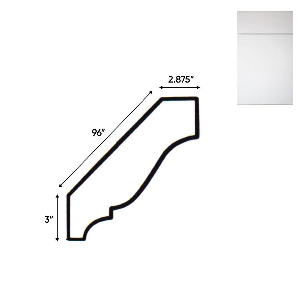 RTA - Sonoma White - Crown Moldings - 96