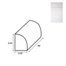 Load image into Gallery viewer, RTA - Sonoma White - Quarter Round Molding - 96&quot;W x 0.75&quot;H x 0.75&quot;D - SOW-QR