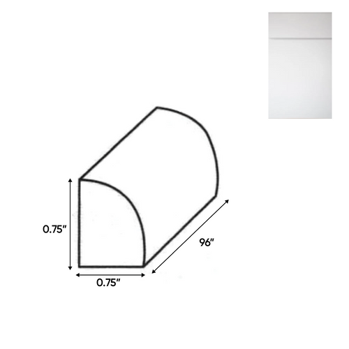 RTA - Sonoma White - Quarter Round Molding - 96