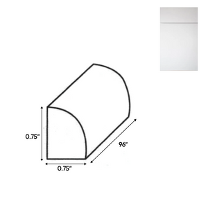 RTA - Sonoma White - Quarter Round Molding - 96"W x 0.75"H x 0.75"D - SOW-QR
