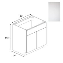 Load image into Gallery viewer, RTA - Sonoma White - Sink Base Cabinets - 36&quot;W x 34.5&quot;H x 24&quot;D