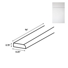 Load image into Gallery viewer, RTA - Sonoma White - Scribe Molding - 96&quot;W x 0.75&quot;H x 0.25&quot;D