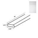 Load image into Gallery viewer, RTA - Sonoma White - Scribe Molding - 96&quot;W x 0.75&quot;H x 0.25&quot;D