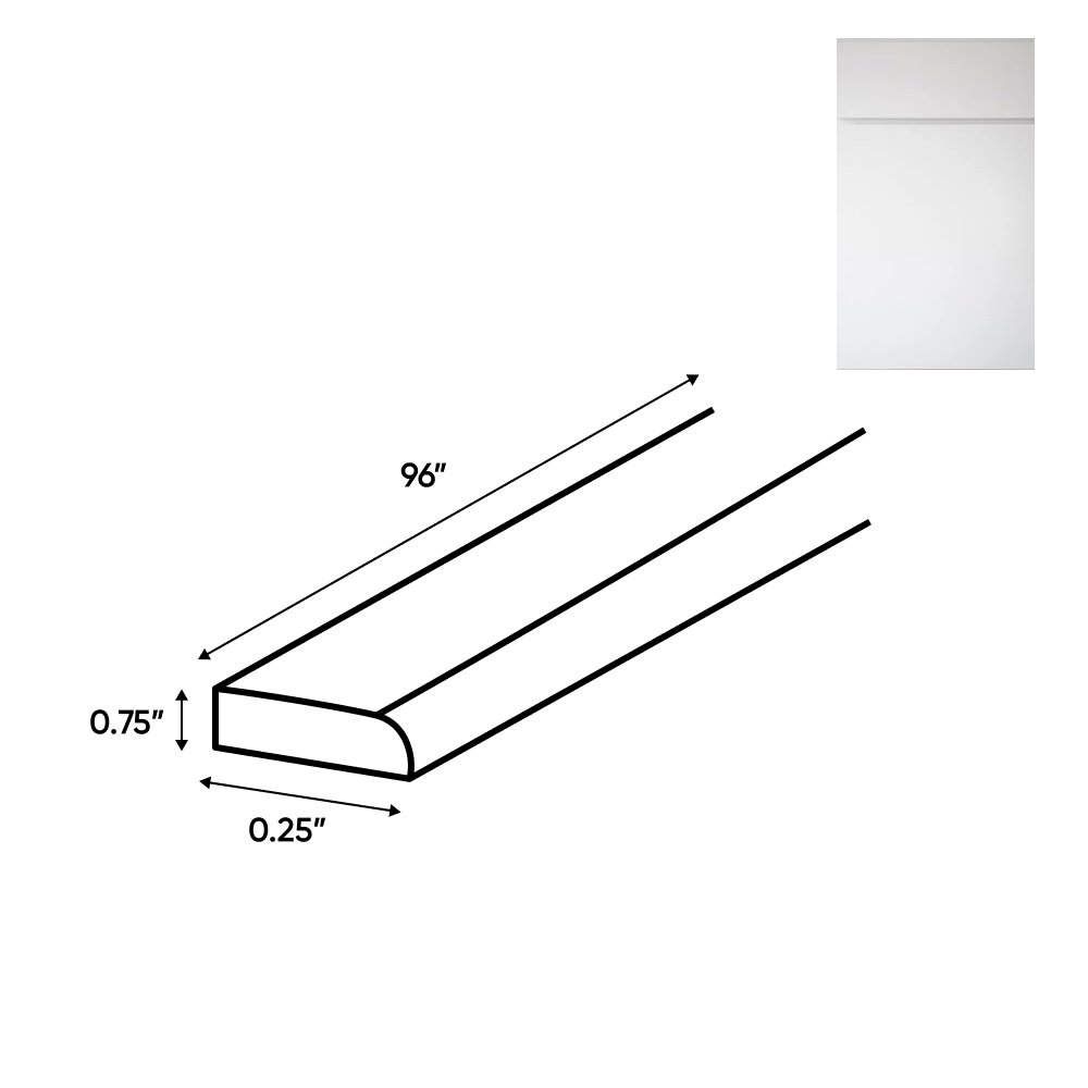RTA - Sonoma White - Scribe Molding - 96