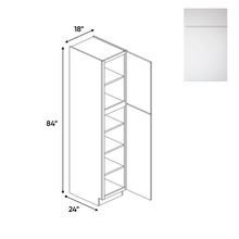 Load image into Gallery viewer, RTA - Sonoma White - Single Door Pantry Cabinets - 18&quot;W x 84&quot;H x 24&quot;D