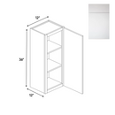 Load image into Gallery viewer, RTA - Sonoma White - 36&quot;Height Single Door Wall Cabinets - 12&quot;W x 36&quot;H x 12&quot;D