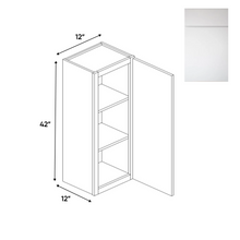Load image into Gallery viewer, RTA - Sonoma White - 42&quot;Height Single Door Wall Cabinets - 12&quot;W x 42&quot;H x 12&quot;D