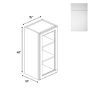 Load image into Gallery viewer, RTA - Sonoma White - Single Glass Door Wall Cabinets - 15&quot;W x 42&quot;H x 12&quot;D