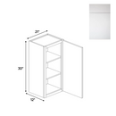 Load image into Gallery viewer, RTA - Sonoma White - 30&quot;Height Single Door Wall Cabinets - 21&quot;W x 30&quot;H x 12&quot;D