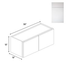 Load image into Gallery viewer, RTA - Sonoma White - 12&quot;Height Double Door Wall Cabinets - 30&quot;W x 12&quot;H x 12&quot;D