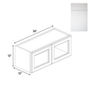Load image into Gallery viewer, RTA - Sonoma White - Double Glass Door Wall Cabinets - 36&quot;W x 12&quot;H x 12&quot;D
