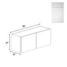Load image into Gallery viewer, RTA - Sonoma White - 21&quot;Height Double Door Wall Cabinets - 36&quot;W x 21&quot;H x 12&quot;D