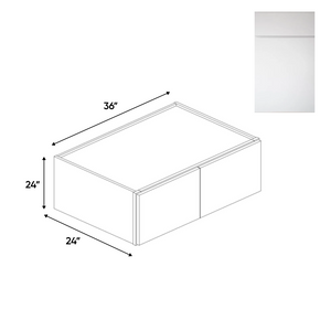 RTA - Sonoma White - 24"Deep Double Door Wall Cabinets - 36"W x 24"H x 24"D