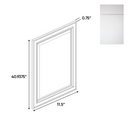 Load image into Gallery viewer, RTA - Sonoma White - Decorative End Panel Doors - 11.5&quot;W x 40.93&quot;H x 0.75&quot;D