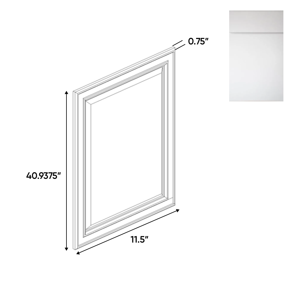 RTA - Sonoma White - Decorative End Panel Doors - 11.5