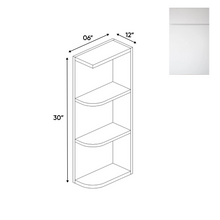 Load image into Gallery viewer, RTA - Sonoma White - Wall Open Shelf Cabinets - 6&quot;W x 30&quot;H x 12&quot;D