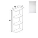 Load image into Gallery viewer, RTA - Sonoma White - Wall Open Shelf Cabinets - 6&quot;W x 30&quot;H x 12&quot;D