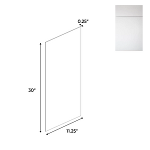 RTA - Sonoma White - Side Finished Skins - 11.25"W x 30"H x 0.25"D