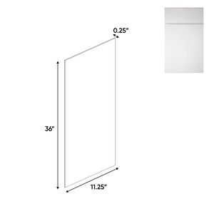 RTA - Sonoma White - Side Finished Skins - 11.25"W x 36"H x 0.25"D