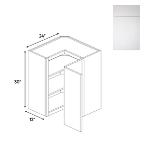 RTA - Sonoma White - Diagonal Corner Wall Cabinets - 24"W x 30"H x 12"D - SOW-WSC2430