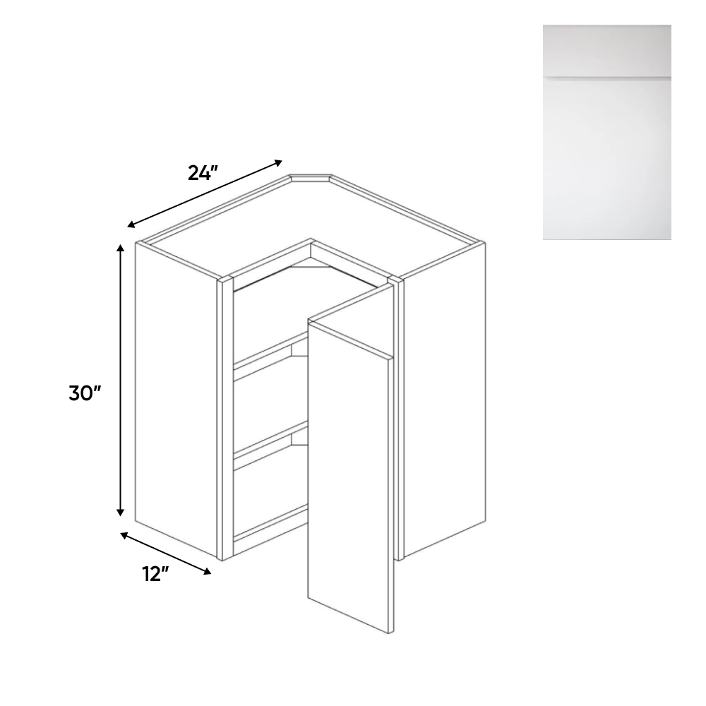 RTA - Sonoma White - Diagonal Corner Wall Cabinets - 24
