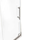 Load image into Gallery viewer, Ivanees 36 In. x 76 In. Neo-Angle Pivot Semi-Frameless Corner Shower Enclosure in Stainless Steel with 8mm Clear Tempered Glass