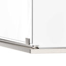 Load image into Gallery viewer, Ivanees 36 In. x 76 In. Neo-Angle Pivot Semi-Frameless Corner Shower Enclosure in Stainless Steel with 8mm Clear Tempered Glass